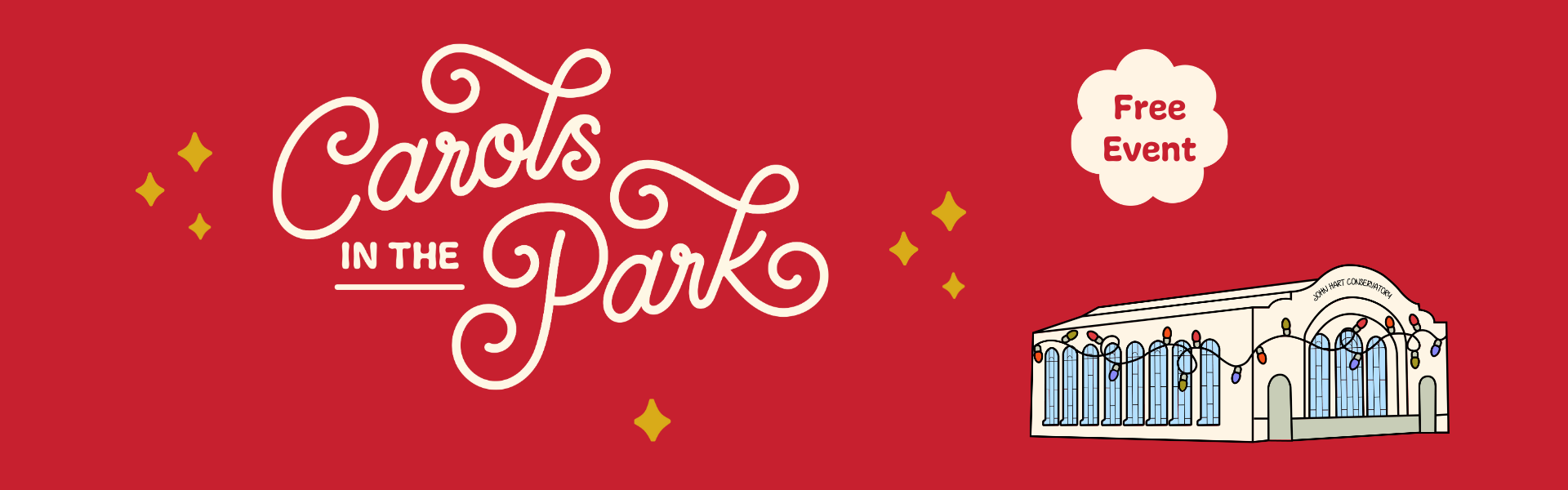 Carols in the Park slideshow banner