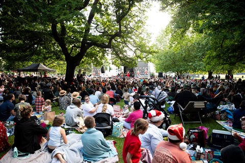 Carols by Candlelight 2024 audience - photo by Melanie Kate