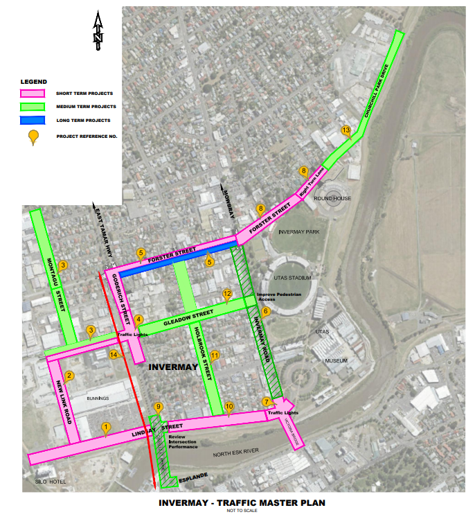 Invermay Master Traffic Plan - Master Map 20189 - City of Launceston.png