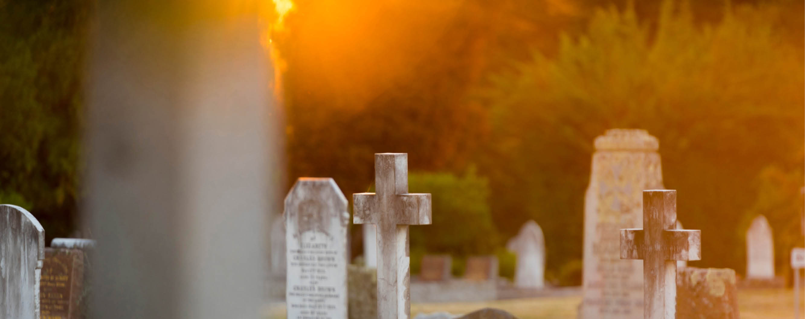 image of Old headstones at Carr Villa