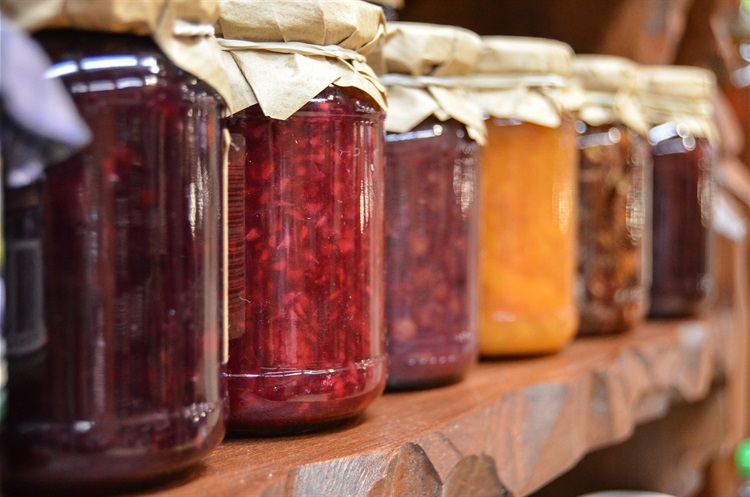 Image of Jams in Glass Jars