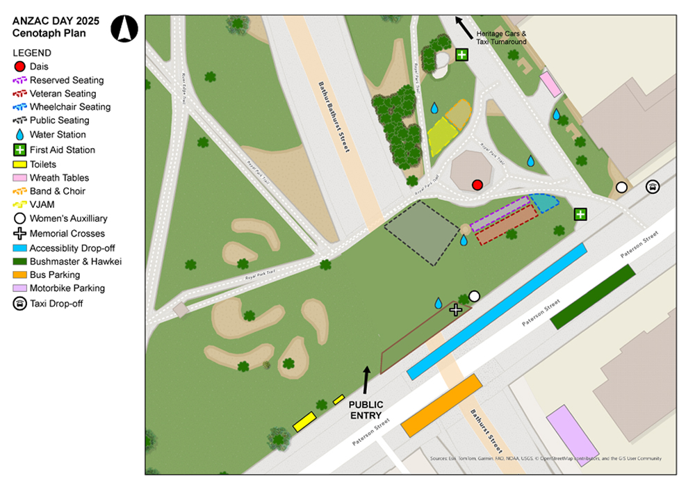 Anzac Day Cenotaph Plan